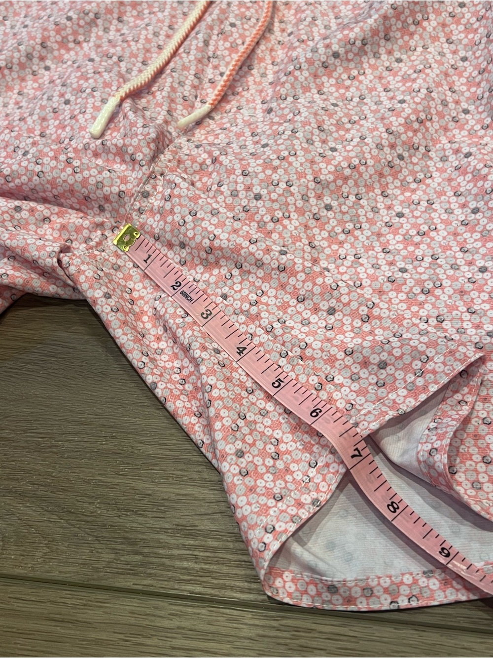 Men’s Johnnie-O Light Pink and Gray Jaco Swim Trunks Size Small “Tango” Print - Picture 11 of 16